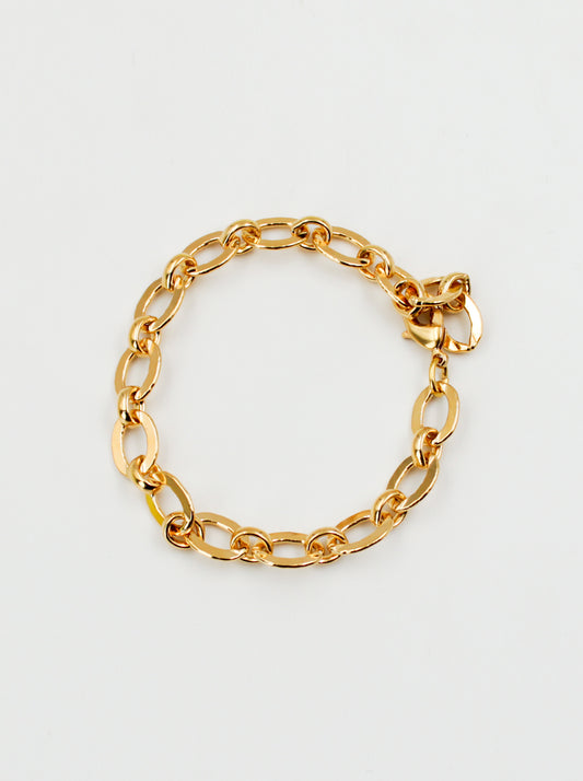 Base de bracelet mailles ovales écrasés de la gamme GRIGRI - L'Atelier des Dames