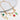 Composition de charms sur collier petites mailles rectangle de la gamme GRIGRI - L'Atelier des Dames