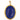 Charm médaillon scarabée gravée XXL en lapis-lazuli