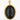 Charm médaillon scarabée gravée XXL en onyx noir