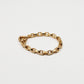 Bracelet chaine rectangle - gamme MANON - laiton doré à l’or fin - nouvelle collection 23FW - l’Atelier des Dames