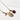 Collier Astro Bélier - L'Atelier des Dames - Chaîne fine - Médaillon gravé en signe astro - Tourmaline et Dyed ruby - Plaqué Or - Zoom