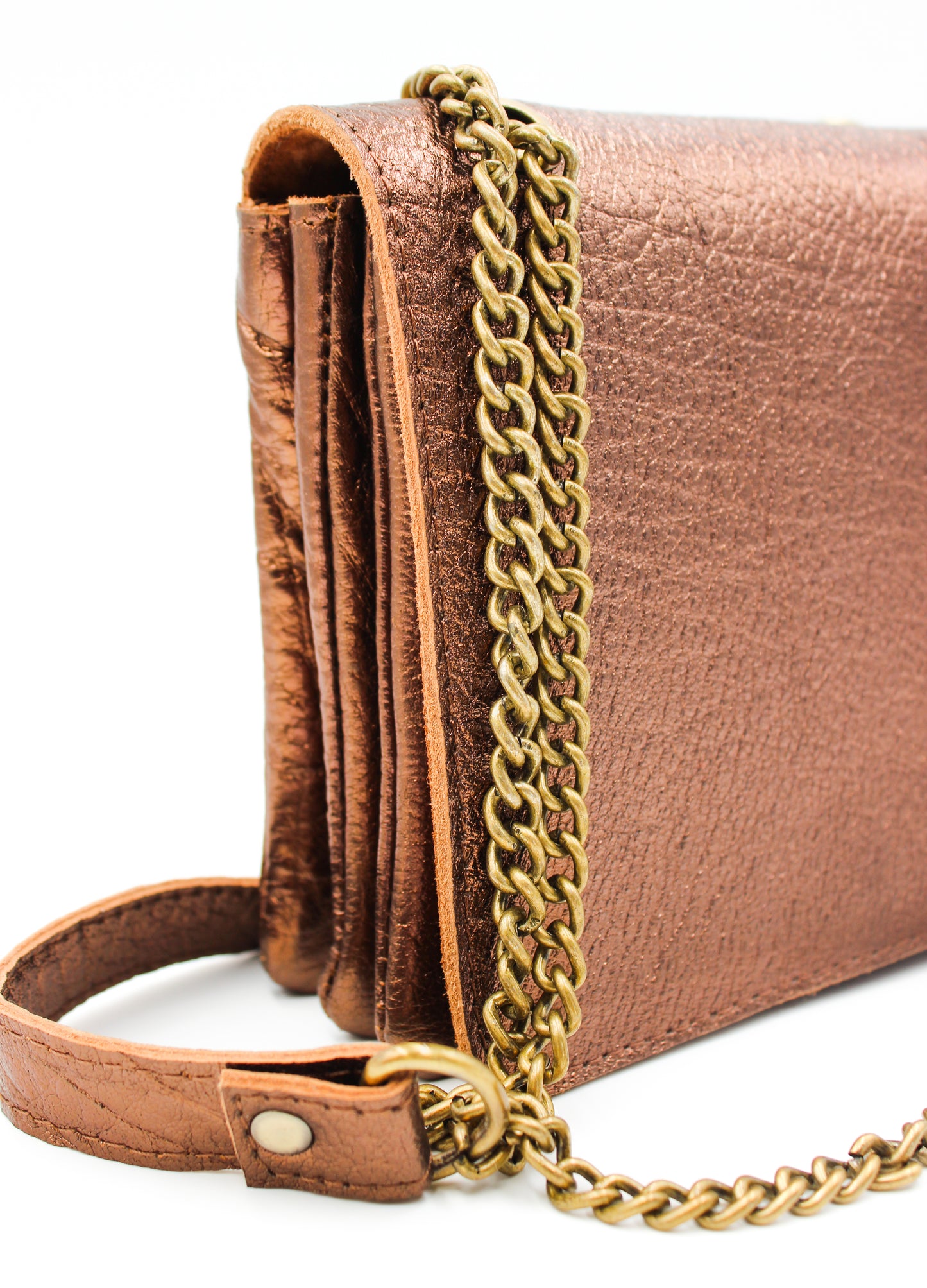 Petit sac cuir avec soufflets - YVETTE