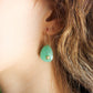 Star pendant hoop earrings