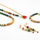 Collection de bijoux de la gamme FRIDA - pierres naturelles : malachite, chrysoprase, corail, nacre - nouvelle collection 23FW - l’Atelier des Dames