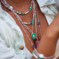 Heishi rhodonite necklace - LOUISE