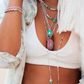 Multi-stone necklace - LOUISE