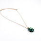 Drop stone necklace - CORALIE