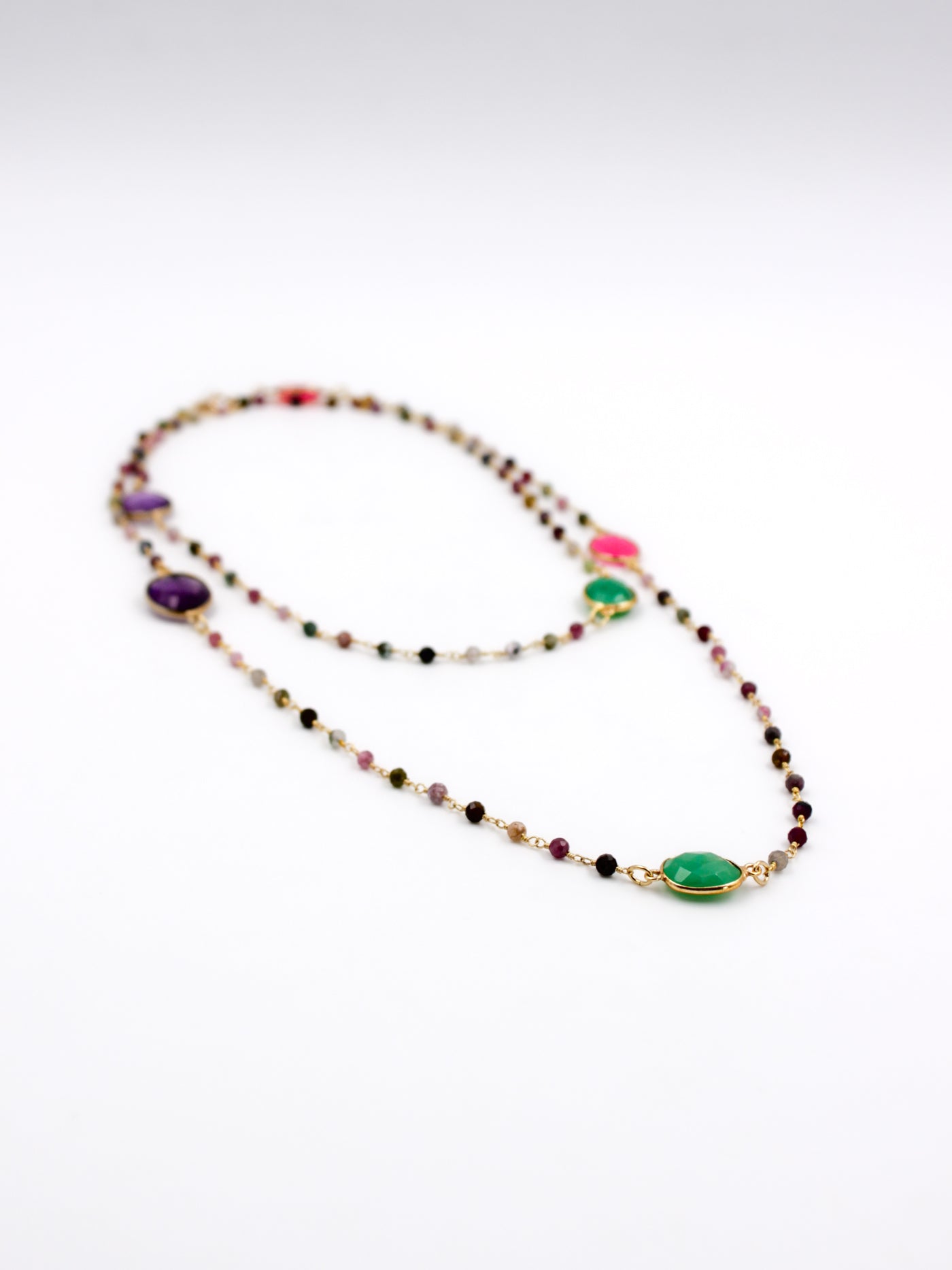 Multi-stone necklace - ALBA