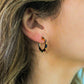 Rhinestone hoop earrings - ALBA