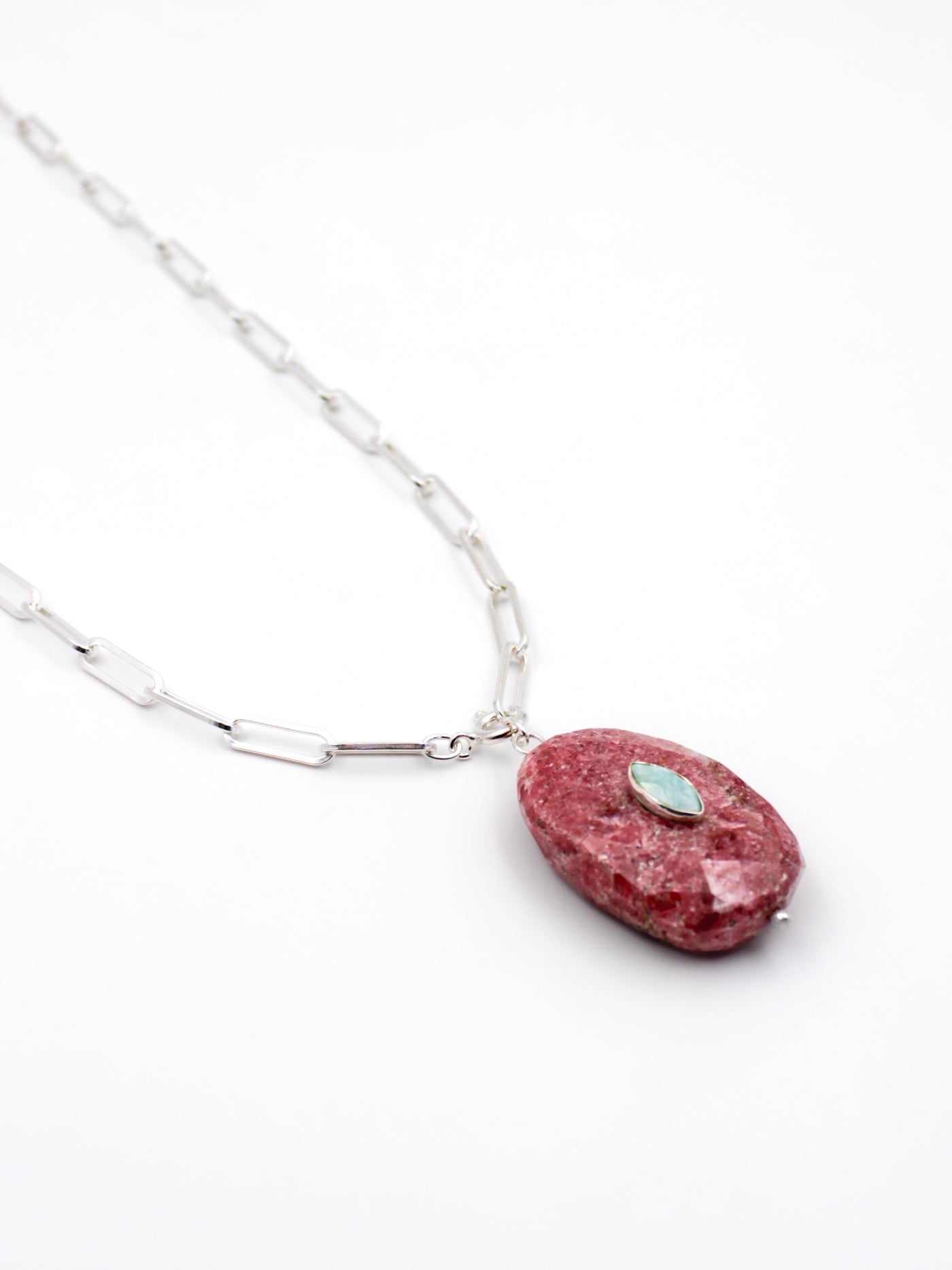 Long stone necklace - LOUISE