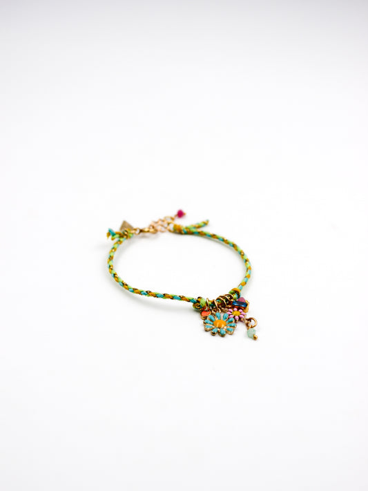 Green grigris cord bracelet - CARLA