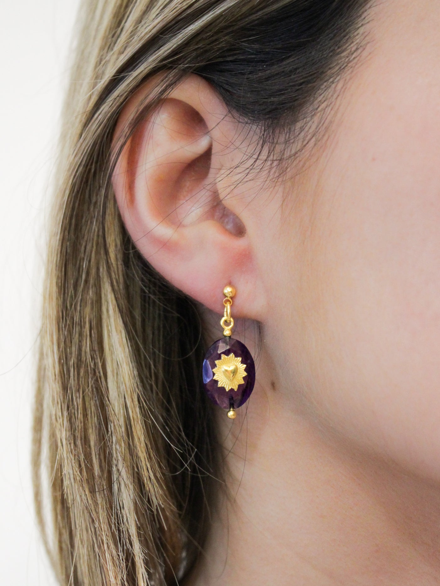 Ex voto stone earrings - MARGAUX