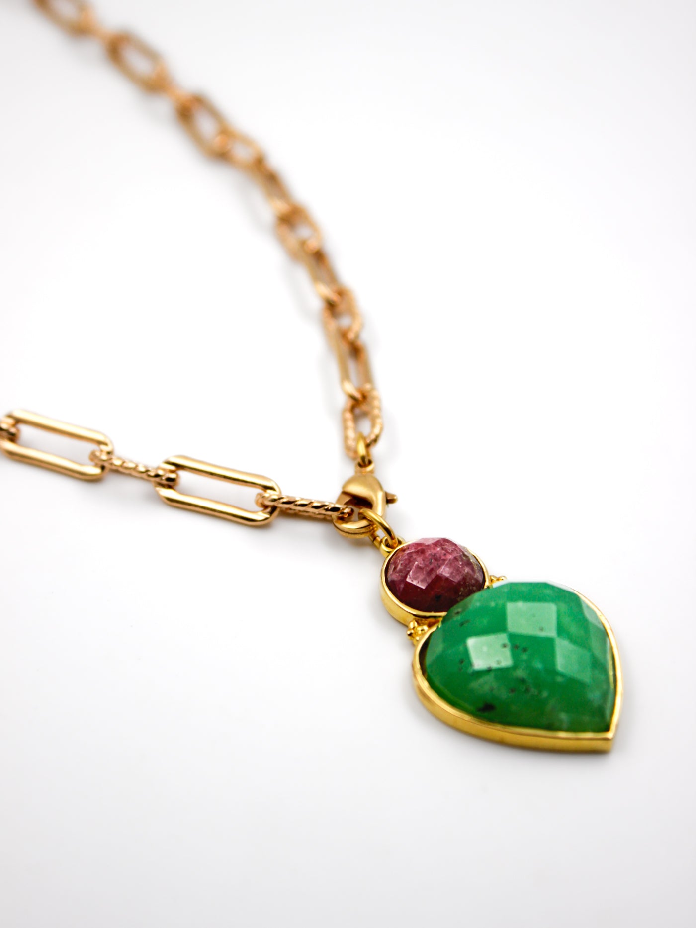 Long heart necklace - FLORA