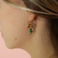 Mini crunch hoop earrings - FLORA