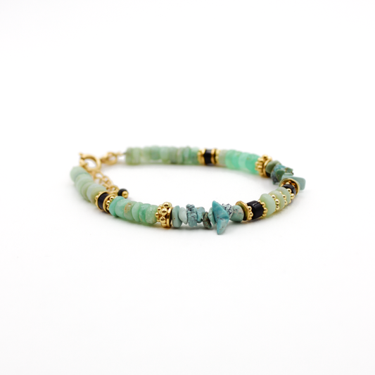 Bracelet heishi Chrysoprase - CORALIE