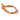 Collier bandana rose et orange avec grigris, gamme LOUISA, collection Medina Sunrise 