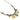 Collier doré à l’or fin avec pierres naturelles et grigris, gamme CHARLOTTE, collection Medina Sunrise 
