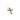 Boucle d’oreille unique croix dorée à l’or fin, gamme CHARLOTTE, collection Medina Sunrise