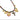 Collier doré à l’or fin avec pierres naturelles et grigris, gamme DAISY, collection Medina Sunrise 