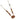 Collier doré à l’or fin avec pierres naturelles et médaillon, gamme JOE, collection Medina Sunrise 