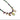 Collier doré à l’or fin avec pierres naturelles, grigris et billes, gamme MARGAUX, collection Medina Sunrise 
