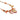 Collier doré à l’or fin avec pierres naturelles, billes et grigris, gamme CHARLINE, collection Medina Sunrise 