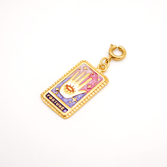 Golden tarot card charms - GRIGRI