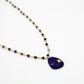 Collier perles pendentif étoile - gamme BILLIE - laiton doré à l’or fin - pierres naturelles : azurite, lapis lazuli - nouvelle collection 23FW - l’Atelier des Dames