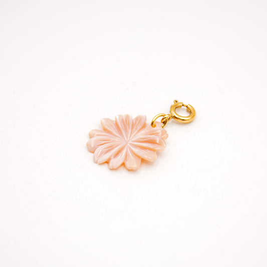 Charms fleur Nacre rose - GRIGRI