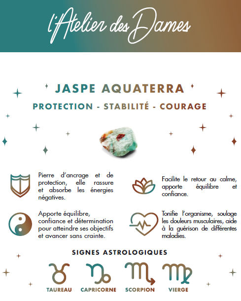 Carte pierre - Jaspe aquaterra