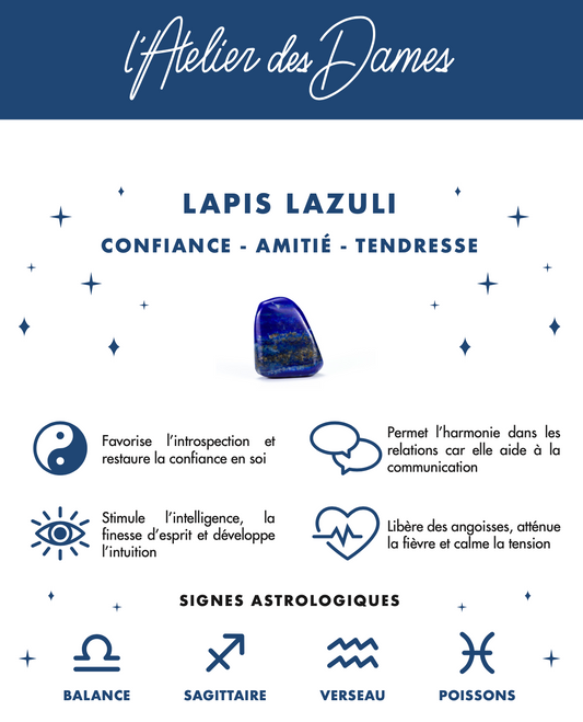 Carte pierre - Lapis lazuli