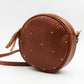 Round leather bag - PATTI