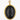 Charm médaillon scarabée gravée XXL en onyx noir