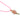 Collier cordon vierge rose