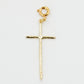 Charm médaillon croix doré de la gamme GRIGRI - L'Atelier des Dames