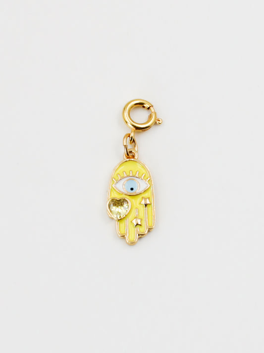 Yellow hand and eye charms - GRIGRI