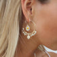 Daisy hoop earrings - EVE