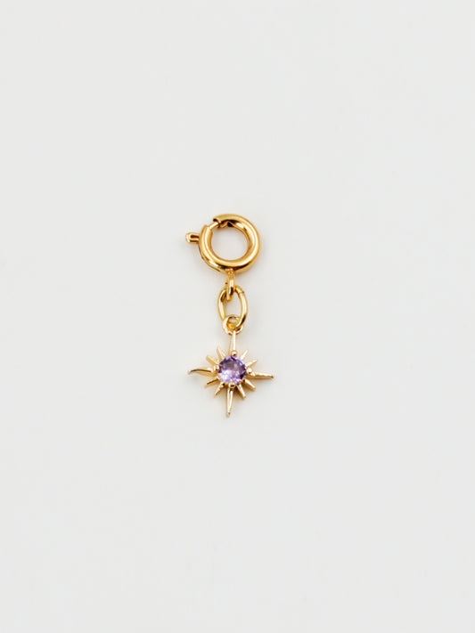 Charm étoile violette de la gamme GRIGRI - L'Atelier des Dames 