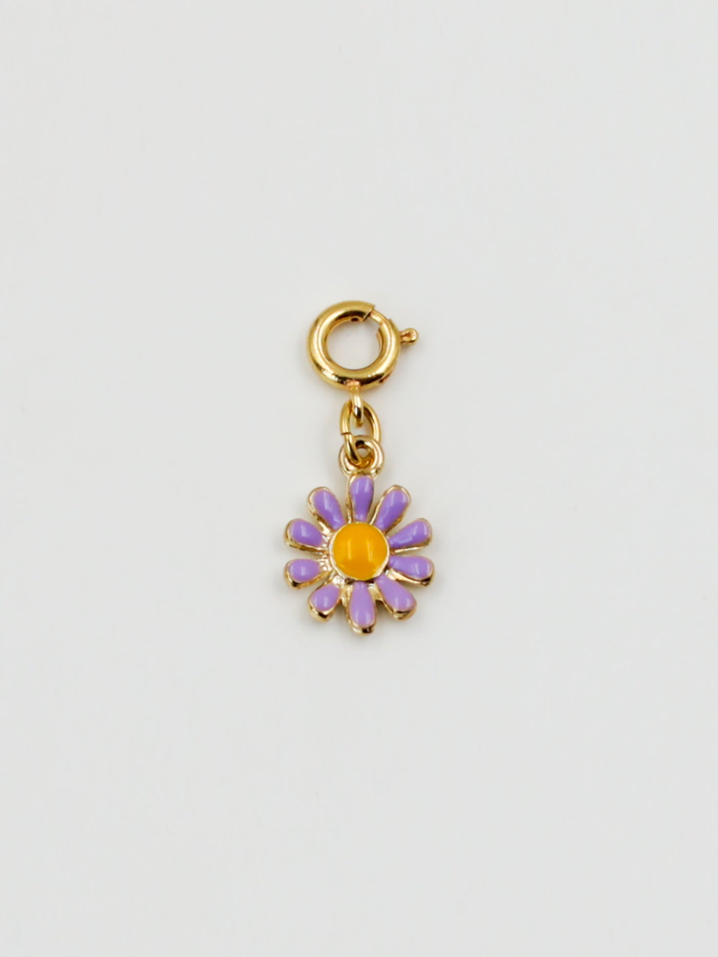 Bijoux dorés - Charm fleur violette de la gamme GRIGRI - L'Atelier des Dames