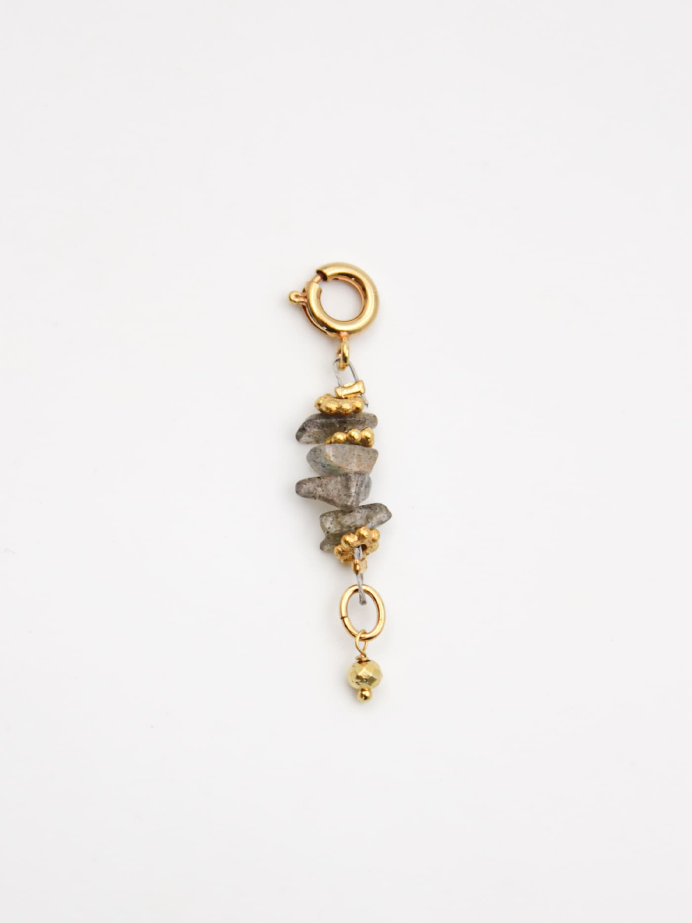 Heishi labradorite stem charms - GRIGRI