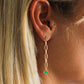 Rectangular mesh earrings with bells - CARLA