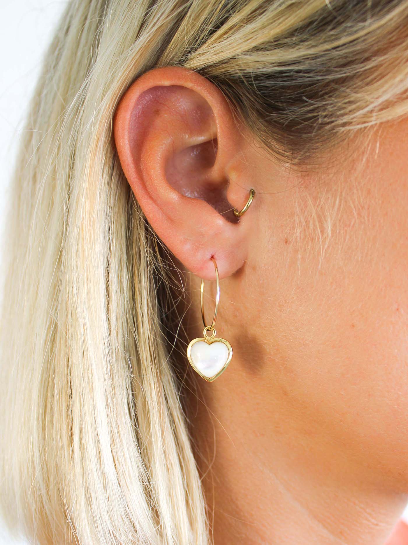 Heart hoop earrings - ELSA