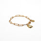 Bracelet scarabée doré - gamme MANON - laiton doré à l’or fin - nouvelle collection 23FW - l’Atelier des Dames