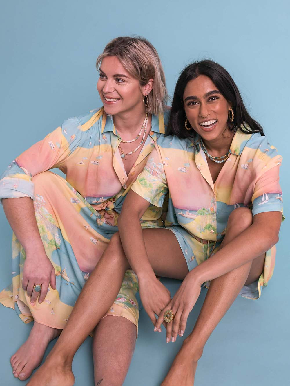 Femmes avec vêtements paysage coloré Escale Océane - L'Atelier des Dames