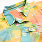 Chemise manches longues colorée à boutons Escale Océane - L'Atelier des Dames