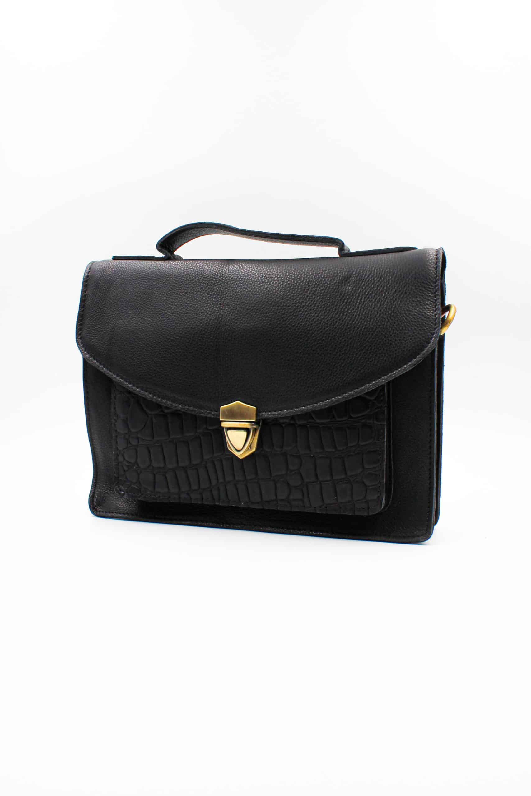 Cartable cuir noir best sale