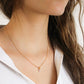 Bijoux personnalisés - collier plaqué avec initiales en plaqué or et perle nacre