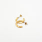 Petites créoles fines martelées - gamme MANON - laiton doré à l’or fin - nouvelle collection 23FW - l’Atelier des Dames