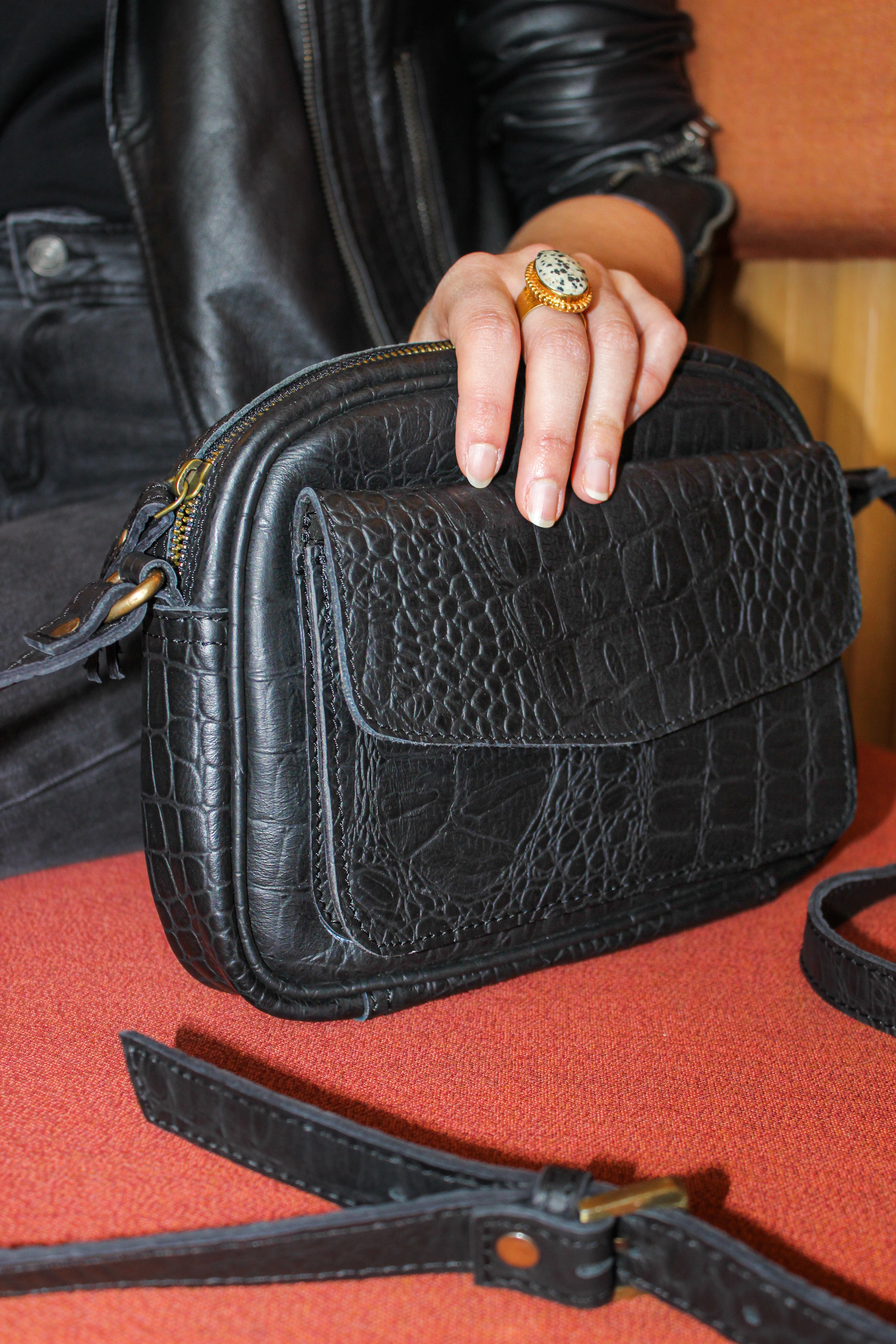 Sac pochette 2024 en cuir